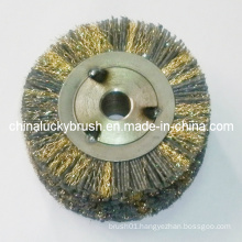 Nylon Abrasive and Brass Wire Mixture Wheel Brush (YY-354)